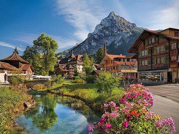 Paysage alpin. puzzle en ligne